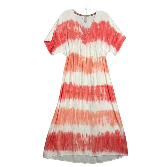 Knox Rose Midi Dress Small Tie Dye Boho Beach Resort Cover Up Cottage Summer - Picture 2 of 10